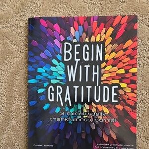 "Begin With Gratitude" Colorful Gratitude Journal
